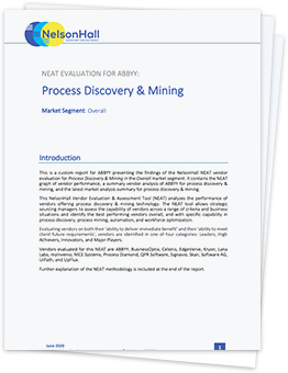 NelsonHall NEAT Assessment for Process Discovery and Mining 262X340